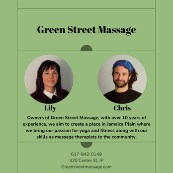 Green Street Massage - Yoga Near Me - Jamaica Plain, Massachusetts Green Street Massage - Yoga Near Me - Jamaica Plain, Massachusetts