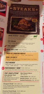 Menu photo 2 Logan's Roadhouse Caledonia, MI