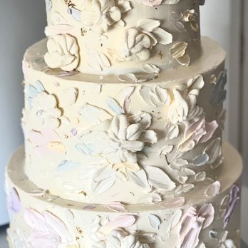 Simply Elegant Cakes - a three tiered cake - Custom Cakes Near Me