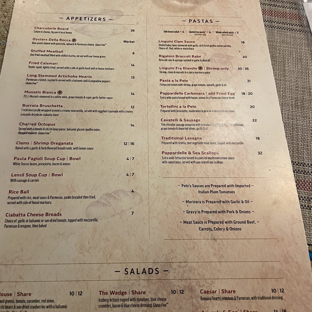 Parmesan Pete's Italian Kitchen - Menu - Italian Near Me - Naples, Florida Parmesan Pete's Italian Kitchen - Menu - Italian Near Me - Naples, Florida