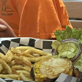 Brix Taphouse - Brix Burger with egg - Bars Near Me - Jacksonville Beach, Florida