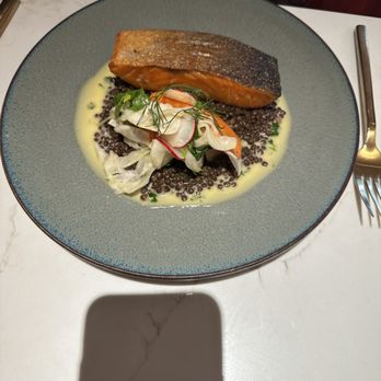 Gordon Ramsay Hell's Kitchen - Salmon and Lentils - Desserts Near Me - Washington, DC, District of Columbia
