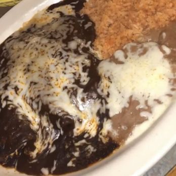 Pepe's Taco Villa - Mole Enchiladas de Pollo / mushy rice - Mexican Near Me - Phoenix, Arizona