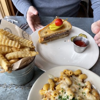 High West Distillery - Bison patty melt (other half not pictured) - Distilleries Near Me - Wanship, Utah High West Distillery - Bison patty melt (other half not pictured) - Distilleries Near Me - Wanship, Utah