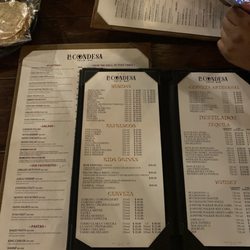 La Condesa - Food menu/ bar menu 9/2023