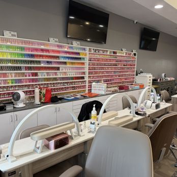 Dream Nails & Spa - Wall of polishes - Nail Salons Near Me - Vacaville, California