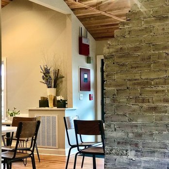 Coffee + Spice - Inside this old house has been amazingly refurbished. The ceiling is reclaimed 100 yr old barn wood - Coffee & Tea Near Me - Greenville, North Carolina