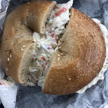Bagels-4-U - Warren - Everything bagel with vegetable cream cheese - Bagels Near Me - Warren, New Jersey Bagels-4-U - Warren - Everything bagel with vegetable cream cheese - Bagels Near Me - Warren, New Jersey