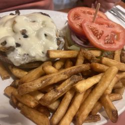 Green Acres Family Restaurant - Mushroom Swiss burger