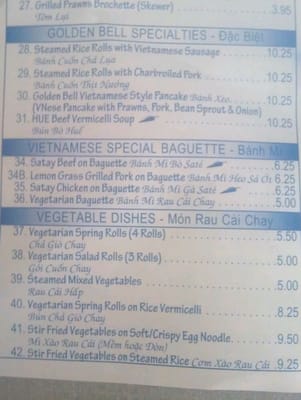 Menu photo 6 Golden Bell Saigon Calgary, AB Menu photo 6 Golden Bell Saigon Calgary, AB