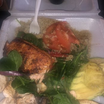 Another Broken Egg Cafe - Salmon Power Bowl - Breakfast & Brunch Near Me - Indianapolis, Indiana Another Broken Egg Cafe - Salmon Power Bowl - Breakfast & Brunch Near Me - Indianapolis, Indiana
