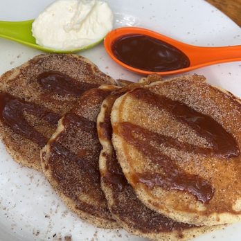 Coco's Kitchen - Churro pancakes! Perfect, because they weren't overbearingly sweet - Breakfast & Brunch Near Me - Puerto Vallarta, JAL Coco's Kitchen - Churro pancakes! Perfect, because they weren't overbearingly sweet - Breakfast & Brunch Near Me - Puerto Vallarta, JAL