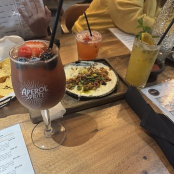 Tlahcos - Drinks from the bar and queso fundido - Mexican Near Me - Plainfield, Indiana