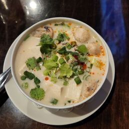 Tom Kha soup with tofu Tom Kha soup with tofu