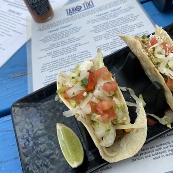 Tako Tiki - These are tacos we had for lunch one afternoon. I would give them a four out of five due to the size to cost ratio. - Tiki Bars Near Me - Jensen Beach, Florida Tako Tiki - These are tacos we had for lunch one afternoon. I would give them a four out of five due to the size to cost ratio. - Tiki Bars Near Me - Jensen Beach, Florida