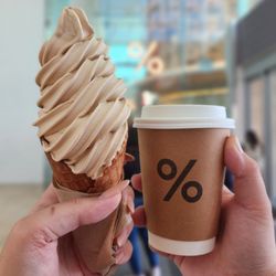 Arabica - 8oz Soft Cream Cone (Coffee) $6.75  Iced Matcha Latte $6.95