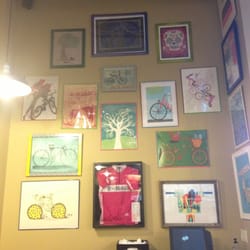 Green Vegetarian Cuisine - Bike art wall!