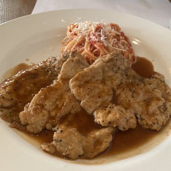 Matto - Veal Marsala and a tiny side of pasta - Italian Near Me - Quebec City, Quebec Matto - Veal Marsala and a tiny side of pasta - Italian Near Me - Quebec City, Quebec