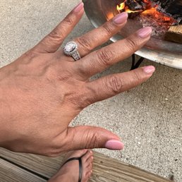 Dip fingernails and reg toenail polish Dip fingernails and reg toenail polish