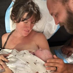 Full Circle Midwifery - Immediately after giving birth. We were relaxed and happy. Baby was healthy. Best experience giving birth, yet!