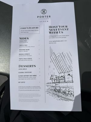 Menu photo 3 Porter Kitchen & Deck Chicago, IL Menu photo 3 Porter Kitchen & Deck Chicago, IL