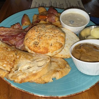 The Depot - Biscuit and gravy sampler - New American Near Me - Auburn, Alabama The Depot - Biscuit and gravy sampler - New American Near Me - Auburn, Alabama