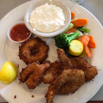 Seafood Market & Restaurant - Jumbo coconut shrimp with steamed veggies and cottage cheese. - Seafood Near Me - Mesa, Arizona Seafood Market & Restaurant - Jumbo coconut shrimp with steamed veggies and cottage cheese. - Seafood Near Me - Mesa, Arizona