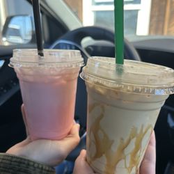 B S Coffee - Salted caramel Cold Brew (Salted Caramel) Strawberry Raspberry Creamsicle