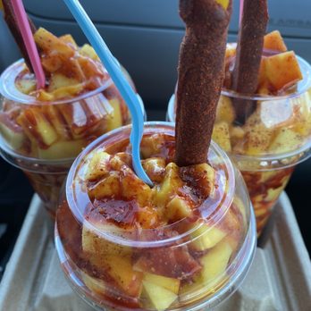 La Original Paleteria Y Neveria - (2) Large Mangonada & (1) Regular Mangonada - Ice Cream & Frozen Yogurt Near Me - San Jose, California La Original Paleteria Y Neveria - (2) Large Mangonada & (1) Regular Mangonada - Ice Cream & Frozen Yogurt Near Me - San Jose, California