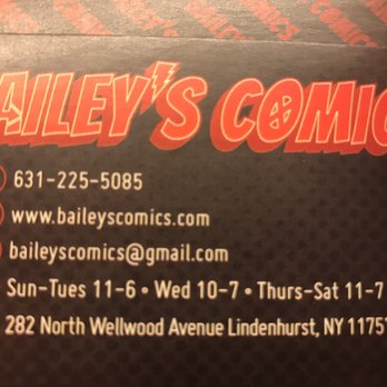 Bailey's Comics - Comic Books Near Me - Lindenhurst, New York