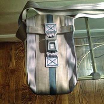 Turnip Green Creative Reuse - Purse made of recycled seat belts and buckle, made by Salvage and purchased at Turnip Green Creative Reuse. - Arts & Crafts Near Me - Nashville, Tennessee Turnip Green Creative Reuse - Purse made of recycled seat belts and buckle, made by Salvage and purchased at Turnip Green Creative Reuse. - Arts & Crafts Near Me - Nashville, Tennessee