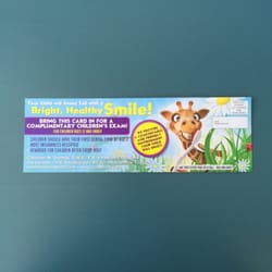 Thomas Christian M PA - I got this flyer in the mail and Dr. Thomas is very nice and he did a great job on the cleaning for my son.