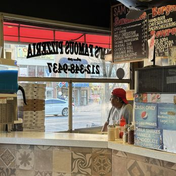 Sam's Famous Pizza - Front counter view - Pizza Near Me - New York, New York Sam's Famous Pizza - Front counter view - Pizza Near Me - New York, New York