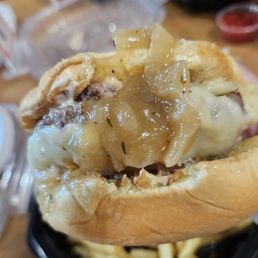 French Onion Burger