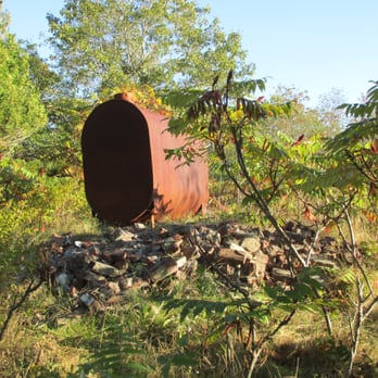 Squirrel Point Light - Old oil tank. Photo by Anna K. - Landmarks & Historical Buildings Near Me - Arrowsic, Maine