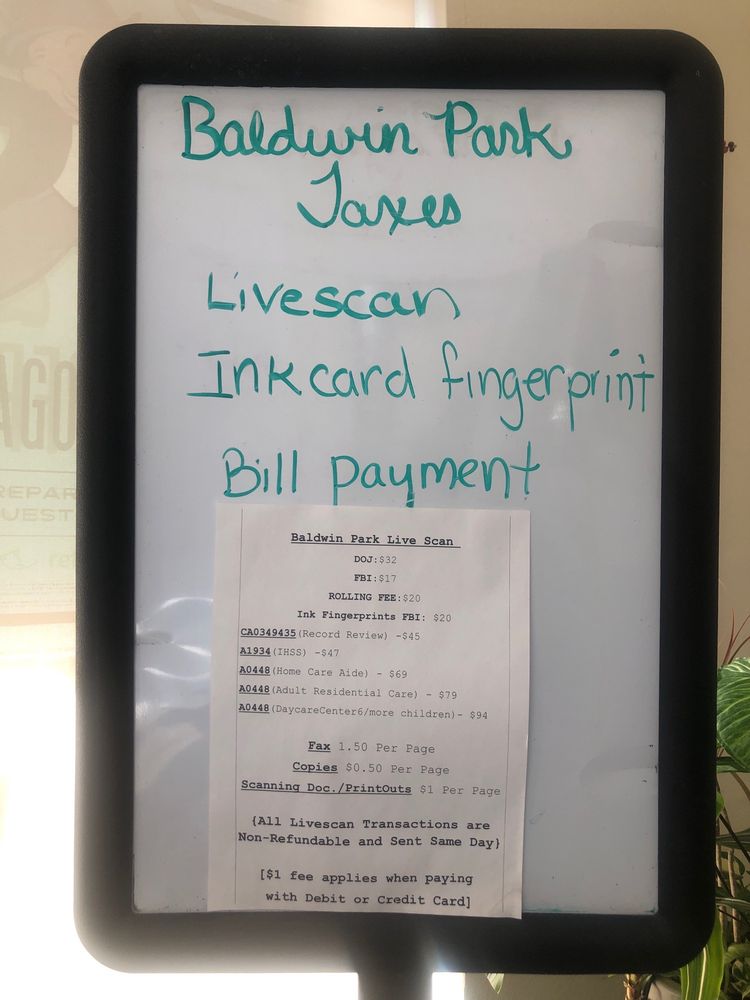 BALDWIN PARK TAXES & SERVICES Updated July 2024 14 Reviews 4416