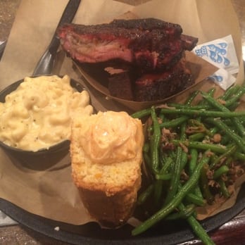 Deep Run Roadhouse - Two meat platter with spare ribs, brisket (including burnt ends-WOW!!!), mac & cheese, green AND corn bread!!! Sooooooo good!!! - Barbeque Near Me - Richmond, Virginia Deep Run Roadhouse - Two meat platter with spare ribs, brisket (including burnt ends-WOW!!!), mac & cheese, green AND corn bread!!! Sooooooo good!!! - Barbeque Near Me - Richmond, Virginia