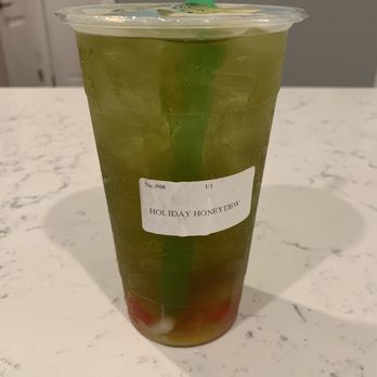 Teatery - Holiday Honeydew Tea - Bubble Tea Near Me - Portage, Indiana