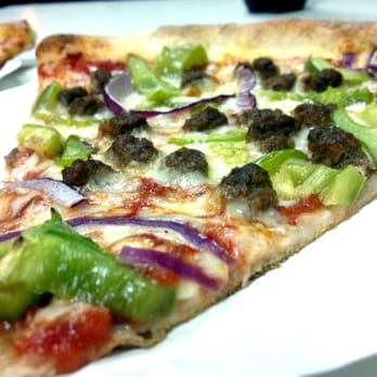 Felcaro Pizzeria - Sausage, pepper, and onion slice - Pizza Near Me - Boston, Massachusetts
