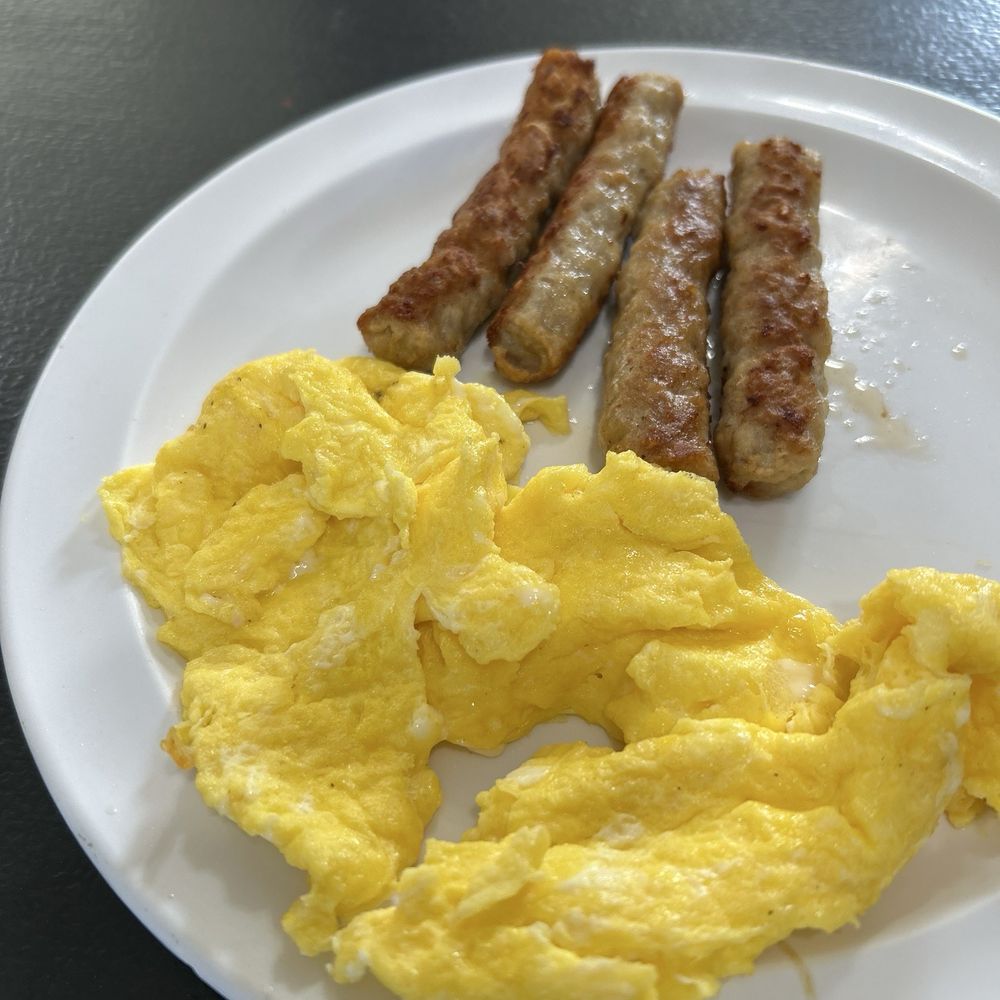 JJ's Cafe - Scrambled eggs and sausage - Cafes Near Me - Old Station, California JJ's Cafe - Scrambled eggs and sausage - Cafes Near Me - Old Station, California