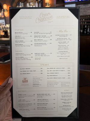 Menu photo 2 Corner Chophouse Winter Park, FL