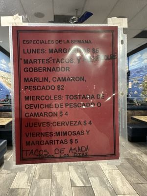 Menu photo 1 Mariscos El Perihuete Lynwood, CA