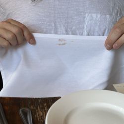 Stagecoach Tavern - Lipstick stained napkins