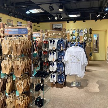 Elephant Walk Gift Gallery - OluKai is one of the many brands they sell for flip flops, sandals, "slippas," and footwear - Gift Shops Near Me - Kihei, Hawaii Elephant Walk Gift Gallery - OluKai is one of the many brands they sell for flip flops, sandals, "slippas," and footwear - Gift Shops Near Me - Kihei, Hawaii