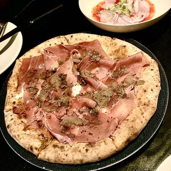 Bello by Sandro Nardone - Thai Snapper Crudo ans Tartufo Nero Pizza - Italian Near Me - Newport Beach, California