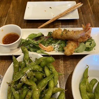 Blu DTR - Garlic edamame & coconut shrimp - Japanese Near Me - Rogers, Arkansas Blu DTR - Garlic edamame & coconut shrimp - Japanese Near Me - Rogers, Arkansas