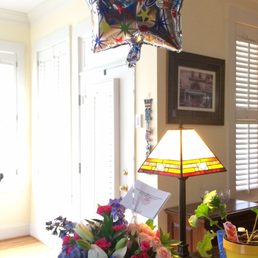 Same day birthday arrangement - photo from recipient. Same day birthday arrangement - photo from recipient.