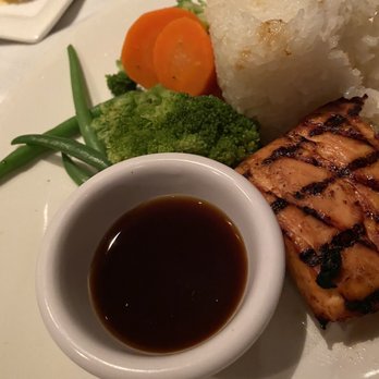 Roy's Waikiki - Hibachi Grilled Atlantic Salmon for the 4 year old - Hawaiian Near Me - Honolulu, Hawaii
