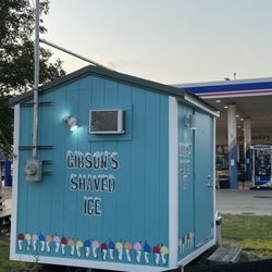 Gibson's Shaved Ice - Our new look of our West Side stand.