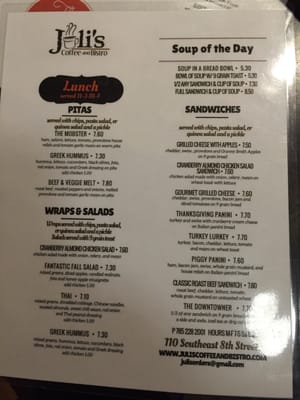 Menu photo 4 Juli's Coffee and Bistro Topeka, KS Menu photo 4 Juli's Coffee and Bistro Topeka, KS